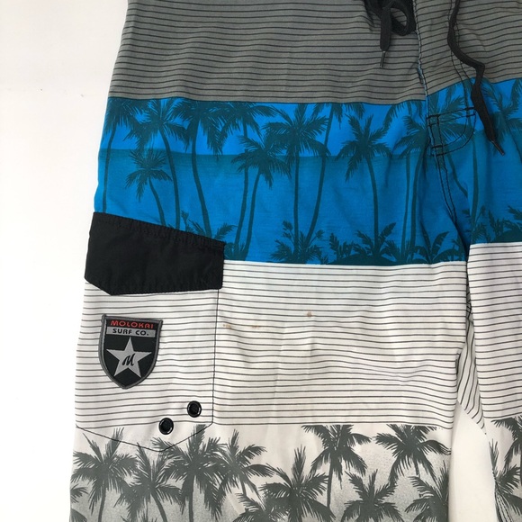 Molokai Men’s Board Shorts Surf Swim Beach River - Picture 3 of 8